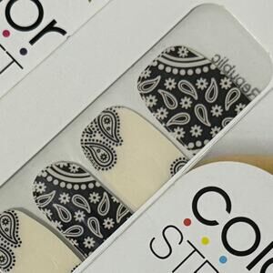 New Color Street “Bandana Republic” Classic Paisley Clear Overlay Nail Strips